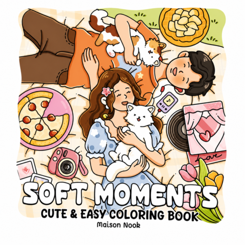 Soft Moments Coloring Book